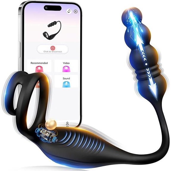 Male Prostate Massager with Remote & Vibrations