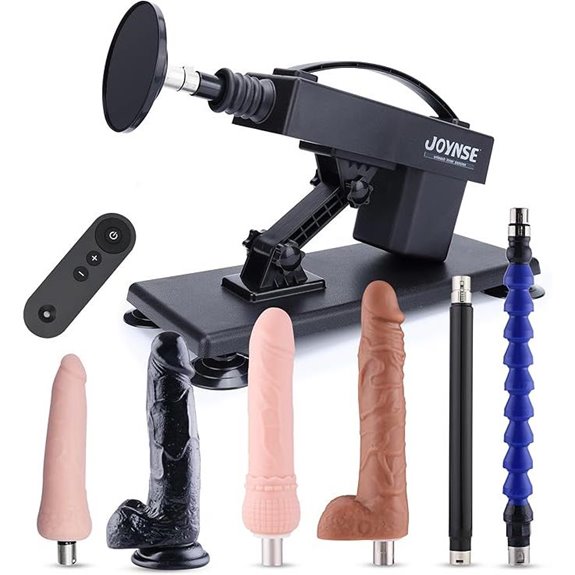 Sex Machine with Remote Control and Attachments
