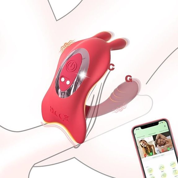Couples Remote Control Vibrator with Rabbit Stimulator
