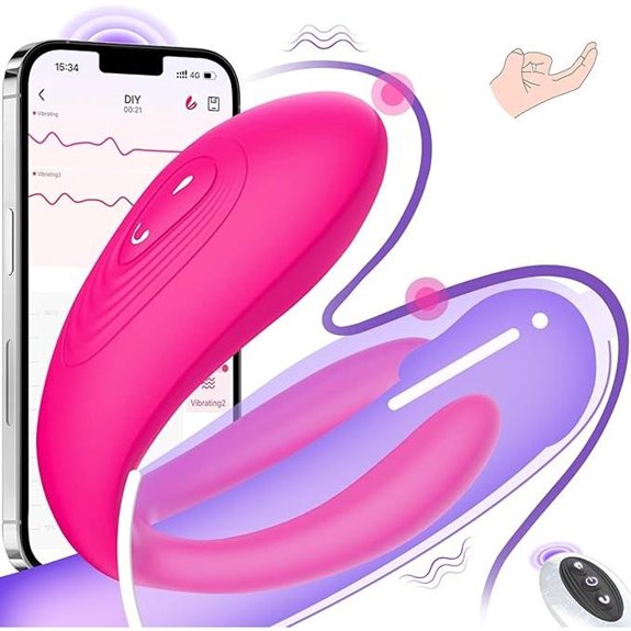 Wearable Remote Vibrator with 10 Vibration Modes