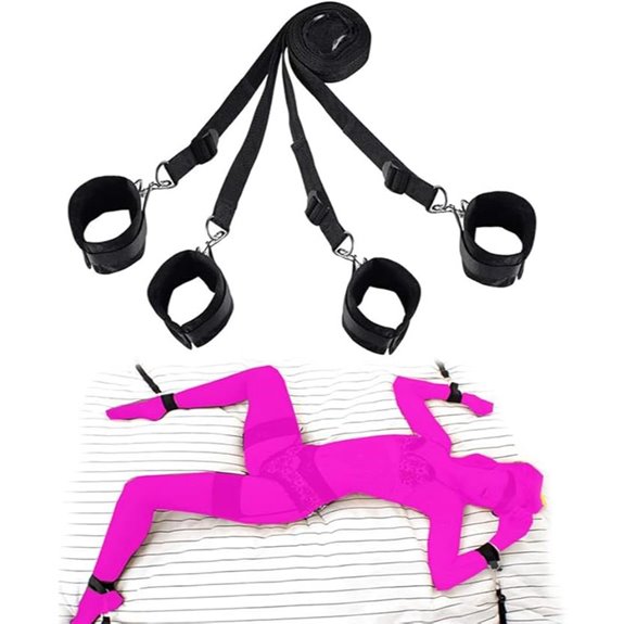 Wrist and Ankle Restraints Bed Bondage Set