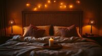 romantic ambiance through lighting