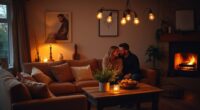 romantic ambiance with smart lighting