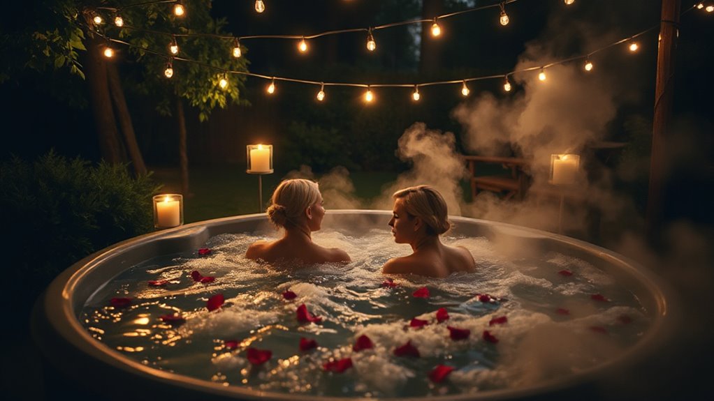 romantic hot tub experience