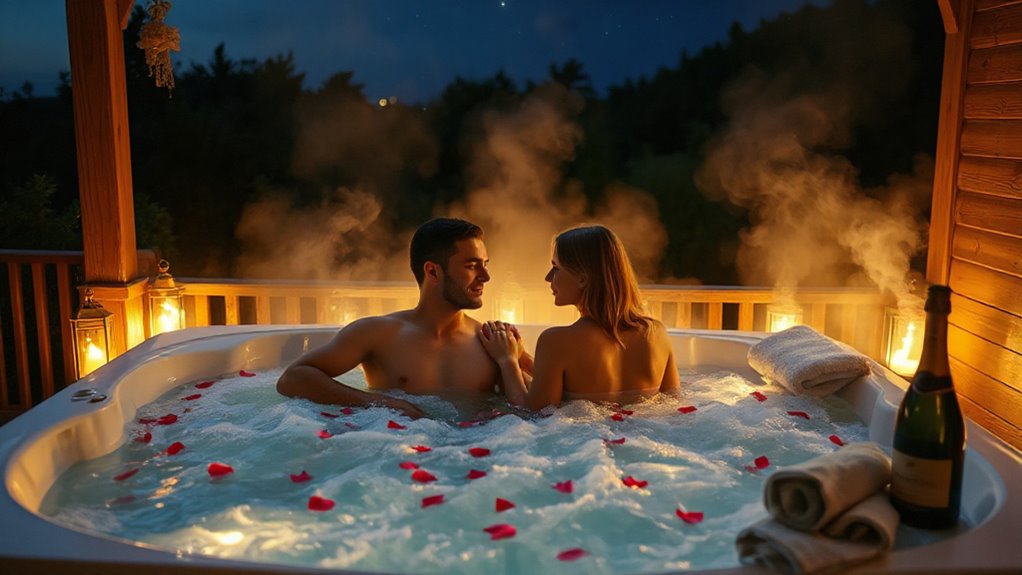romantic hot tub ideas