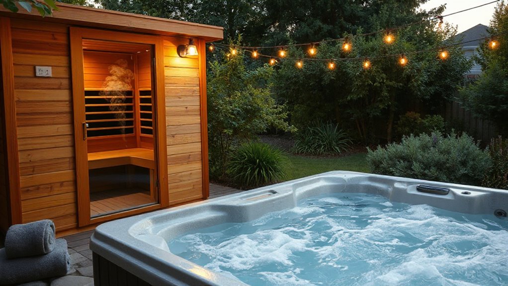 sauna versus hot tub