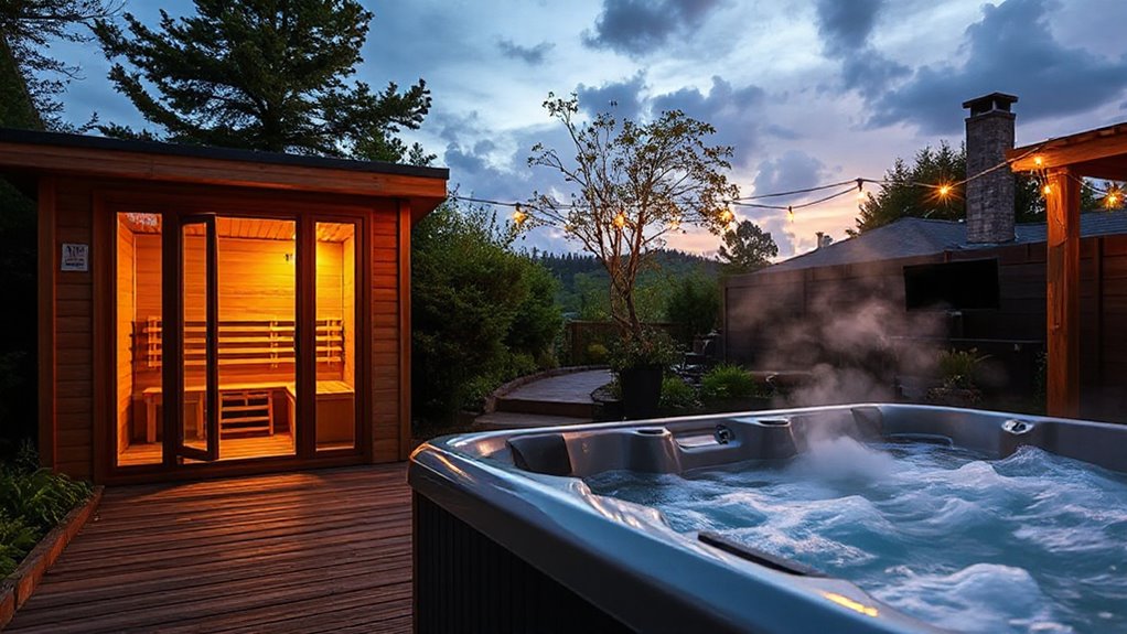 sauna versus hot tub