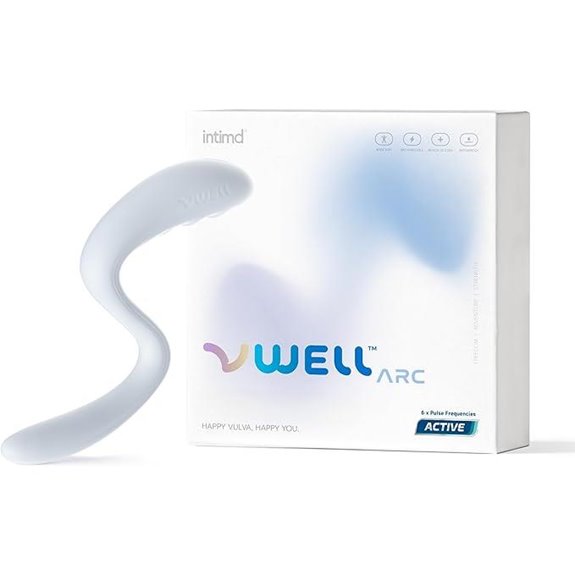 IntiMD VWELL Arc Silicone Vibrating Wand for Women