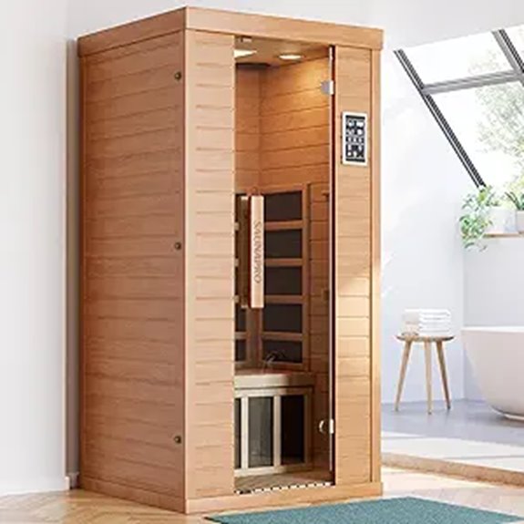 Infrared Sauna for 1 Person with WiFi Control
