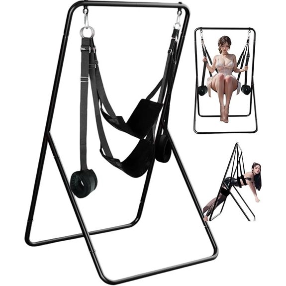Heavy Duty Sex Swing Stand with Restraints Kit