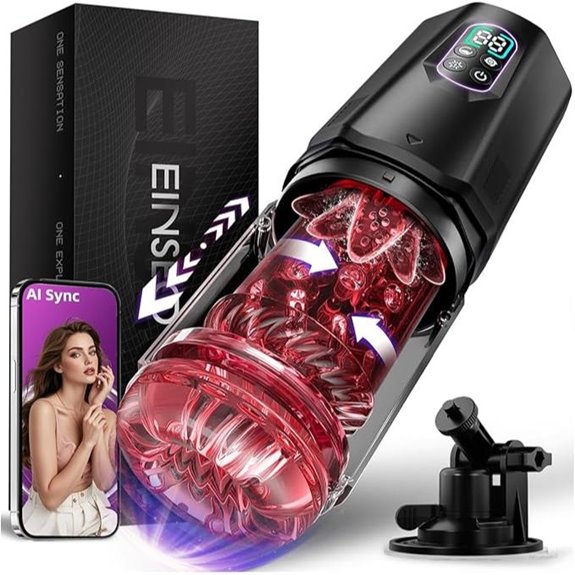 EINSEO Male Masturbator with Thrusting Rotating Vibration