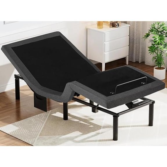 Pipishell Twin XL Adjustable Bed Frame with USB