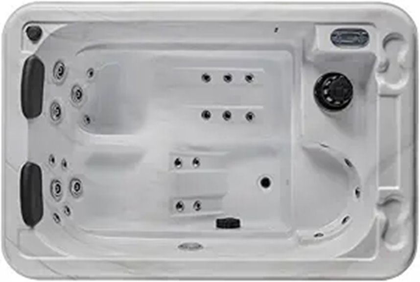 Riley 2-Person Hot Tub with Jets and LED Lighting