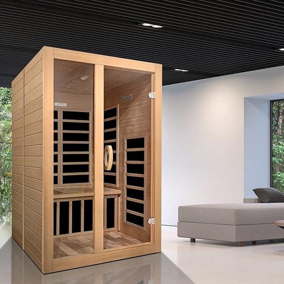 Santiago Elite 2-Person Infrared Sauna with Delivery