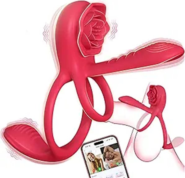 Healexcer Vibrating Cock Ring with App Remote Control