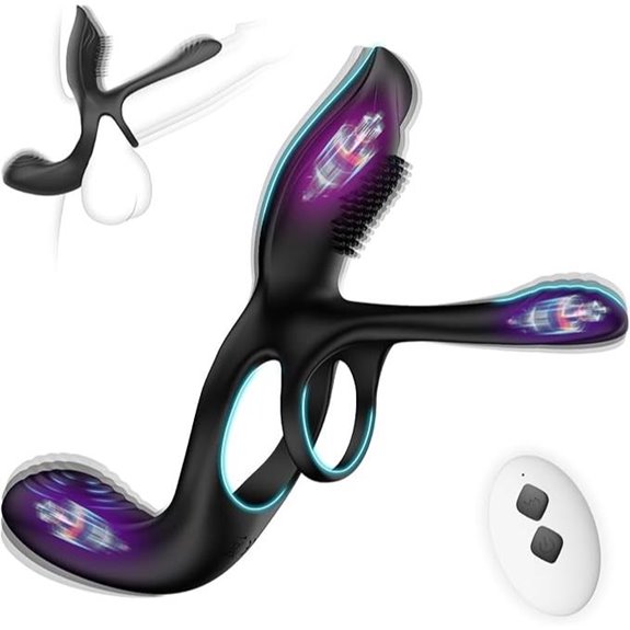 KUSHOR 3-in-1 Vibrating Cock Ring & Clitoral Stimulator