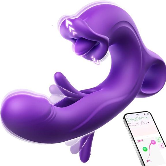 Dual-Head Waterproof Silicone Rabbit Ear Adult Toy