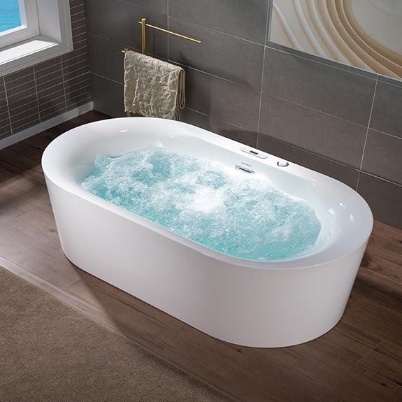 WOODBRIDGE 72 Whirlpool & Air Bath Combo Tub