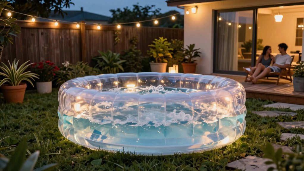 affordable portable backyard spa