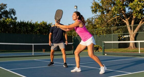 couples embrace pickleball together