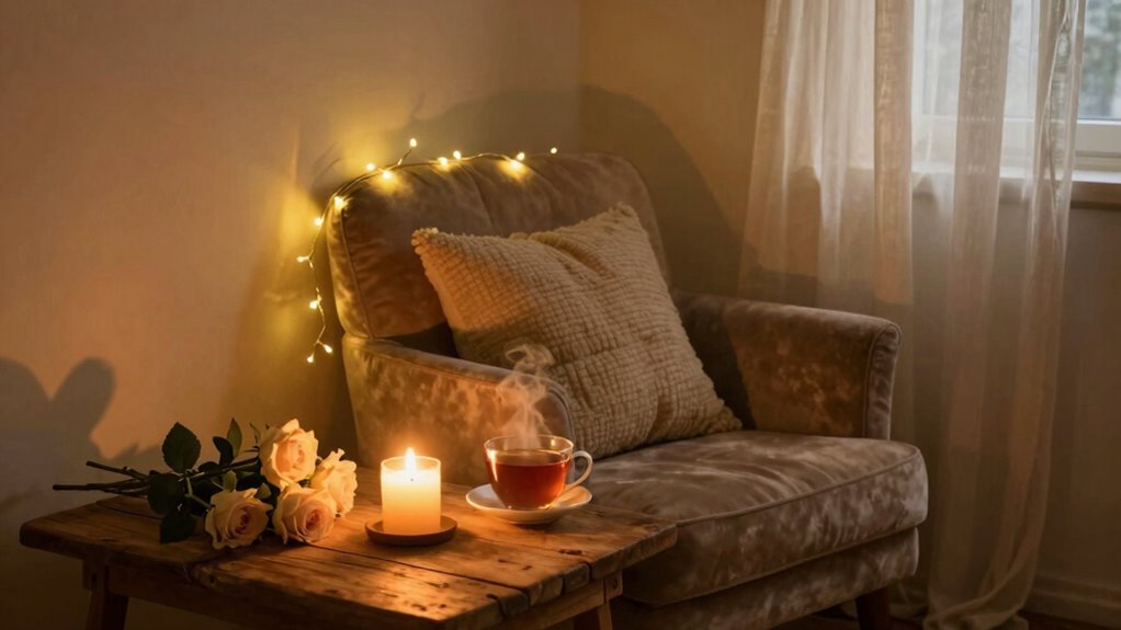 create cozy romantic ambiance
