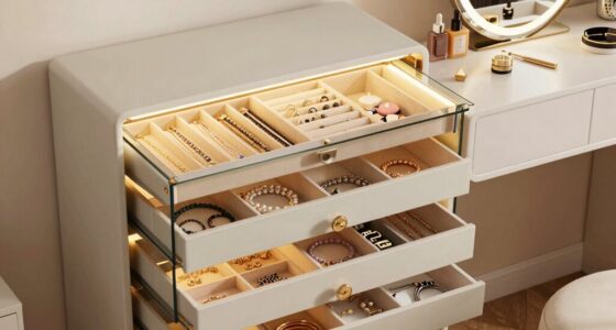 declutter with jewelry cabinets