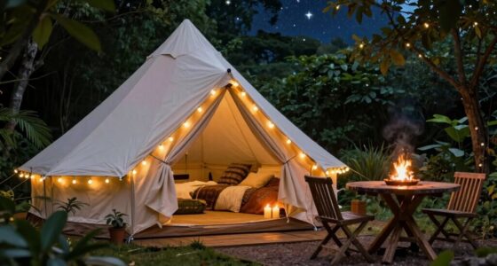 luxurious outdoor romantic experience
