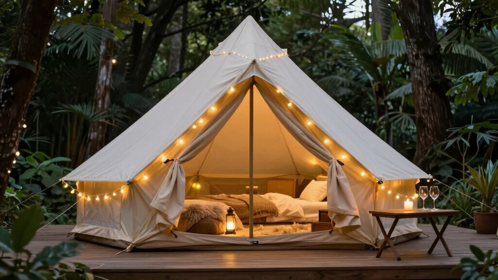 luxurious romantic outdoor retreat