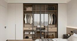 organized shared bedroom storage