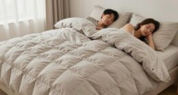 oversized duvet reduces disturbances