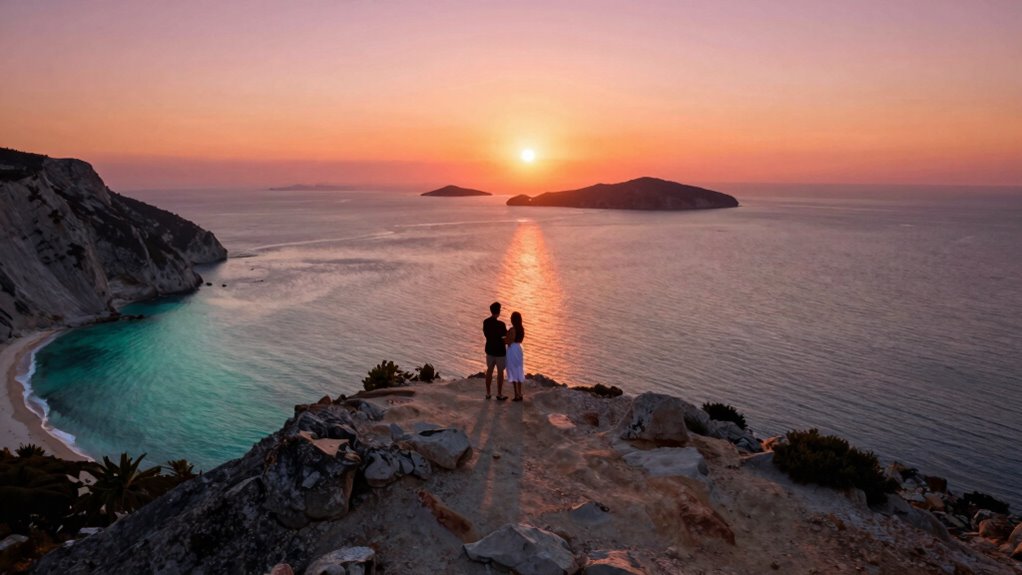 romantic aerial travel memories