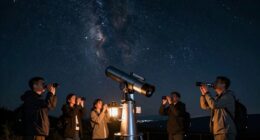 sharing stargazing moments