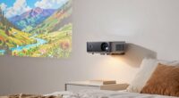 space saving bedroom projector