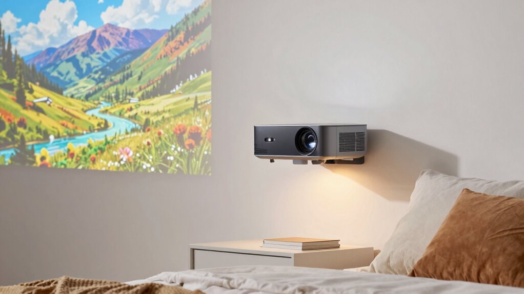 space saving bedroom projector