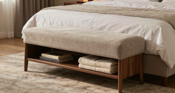 storage enhanced bedroom benches