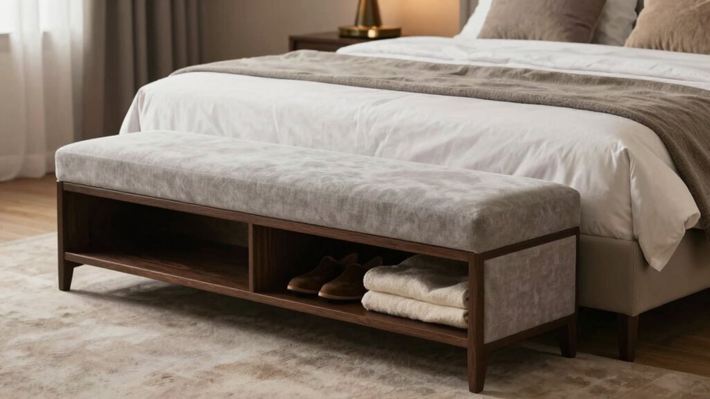stylish space saving storage bench