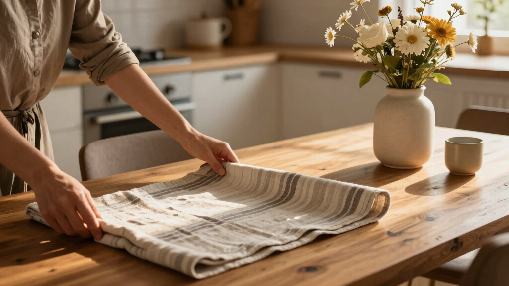 The Best Tablecloths on the Internet, Starting With a $6 Neutral Stripe