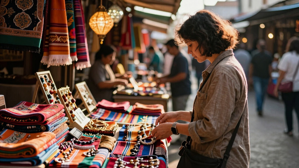 Bustling Street Culture Marketplaces
