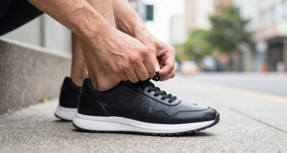 Leather Running Sneakers