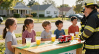 Kids Support Springville Volunteer Fire Company With A Lemonade Stand